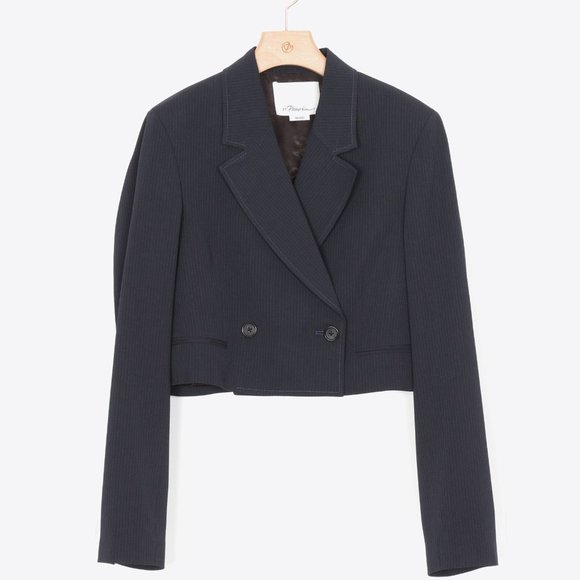 3.1 Phillip Lim Jackets & Blazers - 3.1 Phillip Lim cropped blue blazer, size 12
